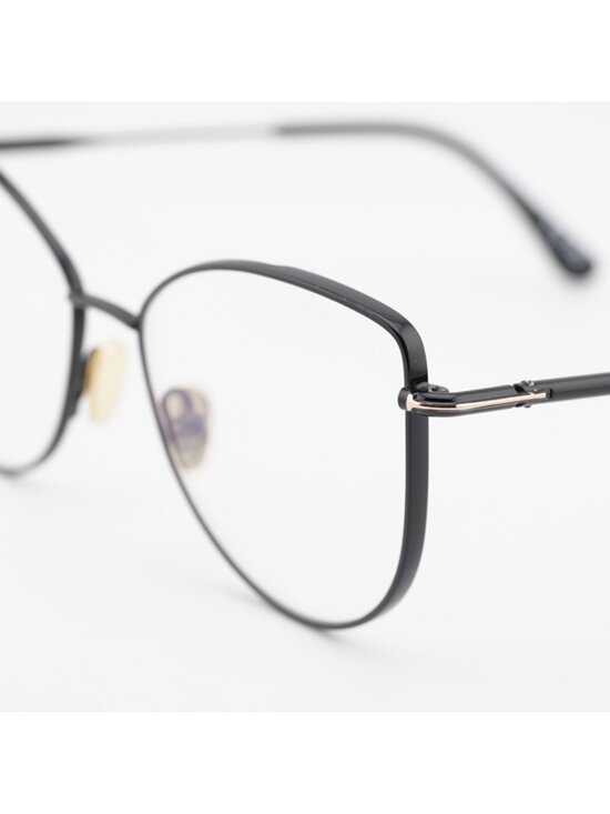 Tom Ford TF5667-B 001 Eyeglasses Black 55mm Cat Eye Frame, Blue Light Block main image 6